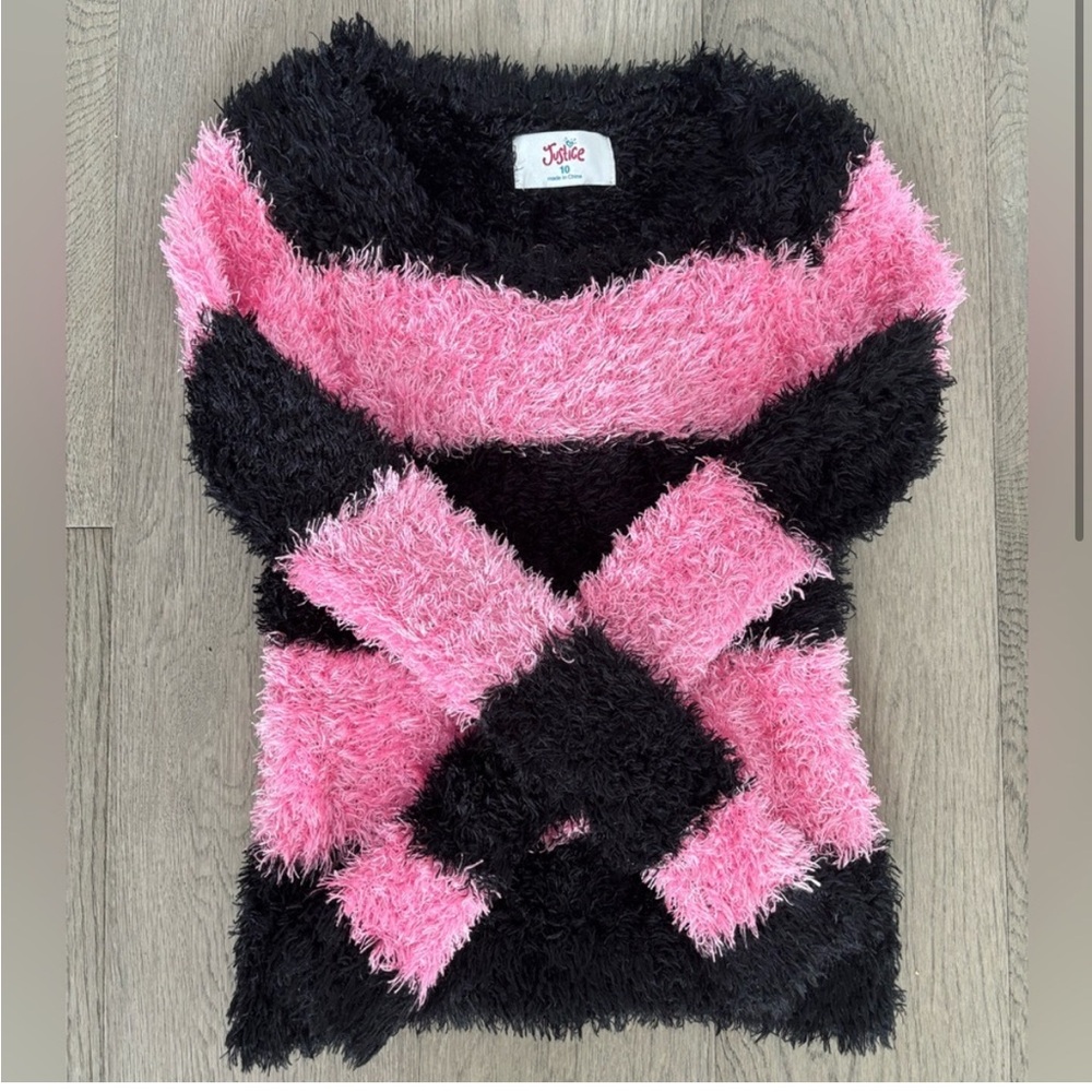 Justice Fuzzy Sweater